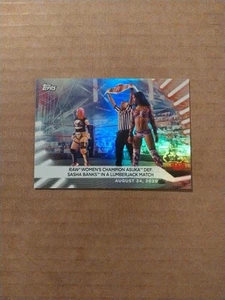 2021 Topps WWE Women's Division #68 Asuka / Sasha Banks - RAINBOW FOIL - Picture 1 of 2