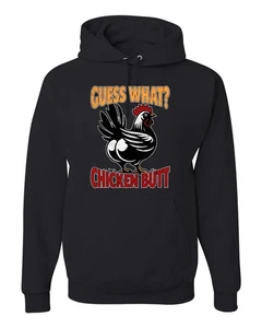 Sudadera con capucha Guess What Chicken Butt Animal Pun - Imagen 1 de 28