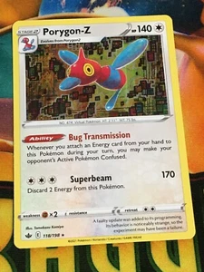 D186 POKEMON TCG CHILLING REIGN PORYGON-Z #118 HOLO NM RARE - Picture 1 of 12