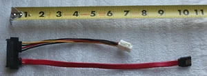 15+7 SATA Data + Power (4pin Molex) Combined HDD Hard Drive Cable - US SHIP - Picture 1 of 3