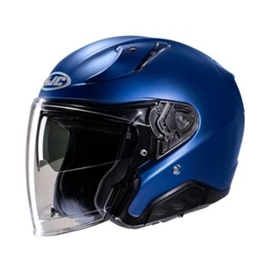 CASCO JET IN FIBRA HJC RPHA31 RPHA 31 SEMI FLAT METALLIC BLEU - Picture 1 of 1