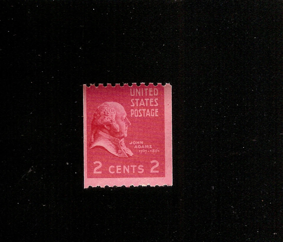 US STAMP 850 MNH 1939 COIL HORIZ 2c RED John Adams Prexies Presidential Series  - Image 1 of 1