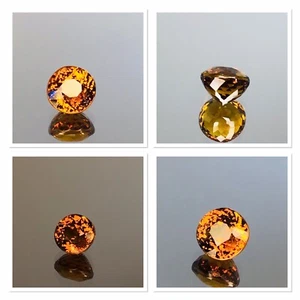 Sphene Titanite Gemstone 1.80 Carat Deep Cognac – Vivid Orange Vvs2 Untreated  - Picture 1 of 19