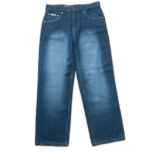 NWOT Vintage Calvin Klein Men's Y2K 90s Loose Fit Denim Dad Jeans Size 16/30.5 W - Picture 1 of 6