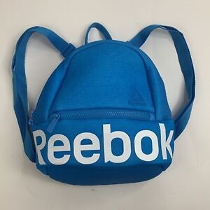 Reebok Bright Blue White Neoprene Backpack Zip Close Adjustable straps New NWOT