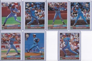 Montreal Expos 1992 Fleer Ultra Series 1 Baseball Team Set 7 Cards - Picture 1 of 5