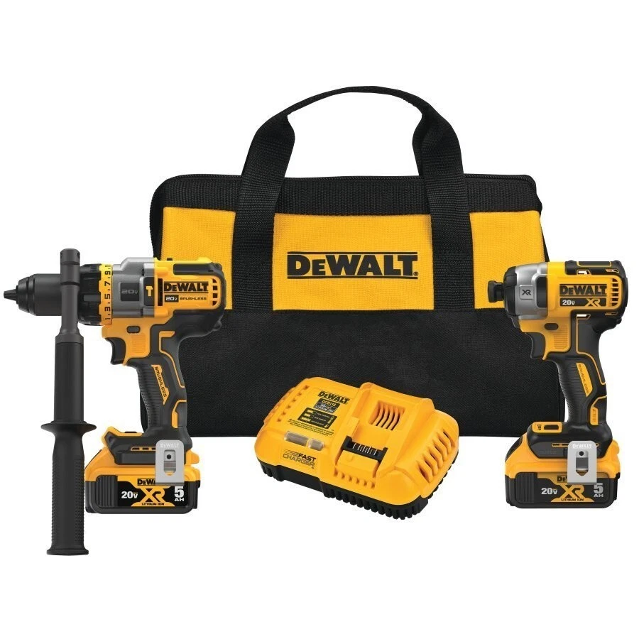 BLACK & DECKER DeWalt DCK2100P2 20V MAX Brushless 2-Tool Combo Kit with Hammer Drill & Impact