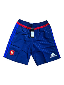 Vintage Adidas Men's French Rugby Blue Shorts FFR / XV de France Masculin 