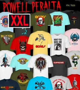 XXL - POWELL PERALTA Camiseta de Monopatín - Talla 2XL / XX-Grande - Bones Brigade - Imagen 1 de 33
