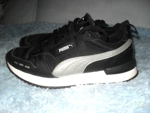 PUMA SCARPE DA GINNASTICA SOFT FOAM NERE E ARGENTO TAGLIA 5 uk - Foto 1 di 12