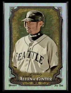 2024 Topps Allen & Ginter 174 Ichiro Silver Hot Box Foil Card - Foto 1 di 1