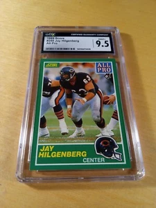1989 Score #288 JAY HILGENBERG CGC 9.5 #D Chicago Bears (All Pro) Football Card. - Picture 1 of 2