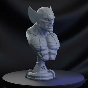 Impreso en 3D - Sin pintar - Busto de Wolverine - Escala 1/6 +1/4 - Imagen 1 de 3
