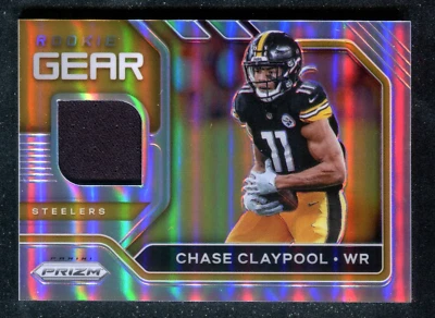 2020 Panini Prizm Rookie Gear Jersey #25 Chase Claypool RC Pittsburgh Steelers - Image 1 of 2