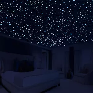 808 PCS Glow in the Dark Stars for Ceiling, Glowing Wall Decals Decor Stickers,( - Picture 1 of 12