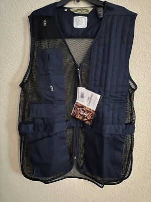 NWT Bob Allen Size XL Full Mesh Shooting Vest Dark Navy Blue Hunting Outdoors - Image 1 of 4