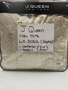 J. Queen New York Home La Scala Queen Comforter & Bedskirt Preowned - Picture 1 of 6