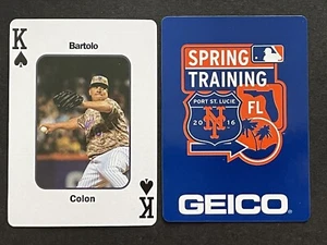 *SELTEN* BARTOLO COLON ~ 2016 NY Mets Spring Training Spielkarte ~ K Pik - Bild 1 von 1