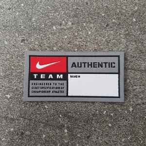 10pcs Woven Jock Tags Nike Team Football Authentic Patch Front Size Sewn it - Picture 1 of 2