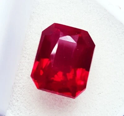 9.65 Ct Natural Red Ruby Radiant Cut Certified Loose Gemstone With Free Gift - Image 1 of 4
