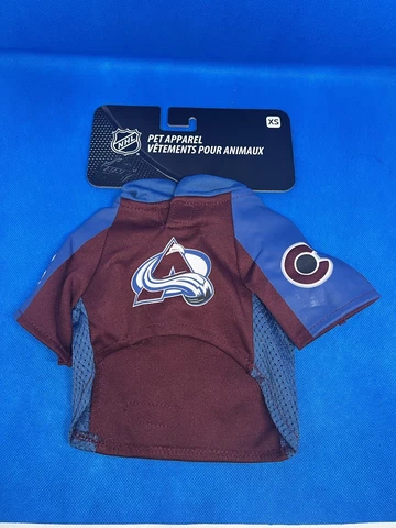 NHL Colorado Avalanche Jersey shirt for Dogs & Cats, size XS extra small apparel Cover
