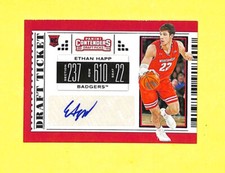 2019 Panini Contenders Draft Ethan Happ Auto Autograph Rookie Card Badgers