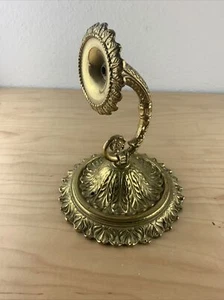-Cono de pared de latón ornamentado vintage para piezas o reparación - Imagen 1 de 12