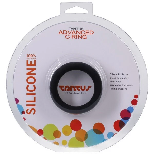 Tantus Advanced Anillo para el Pollo Ónix Silicona Suave Sedosa Negro, Nuevo Foto 1 de 2