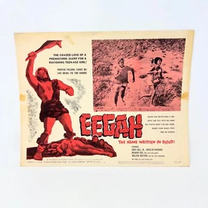 Tarjeta de vestíbulo de película coleccionable 1962 Eegah el nombre escrito en sangre No.1 - Imagen 1 de 4