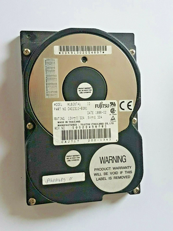 1 GB IDE Fujitsu M1606TAU PATA 5400RPM 128KB 3.5'' Hard Drive - Image 1 of 1