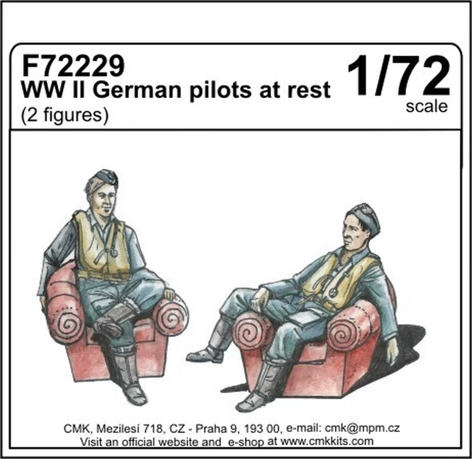 Pilotes Allemands au repos WW2 1/72 CMK F72229 - Photo 1/1