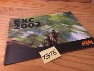 KTM gamme enduro EXC 2002 125 200 300 250 400 520 moto prospectus catalogue pub