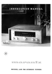 Manual de instrucciones-Operating Instructions para Marantz 10 B - Imagen 1 de 1