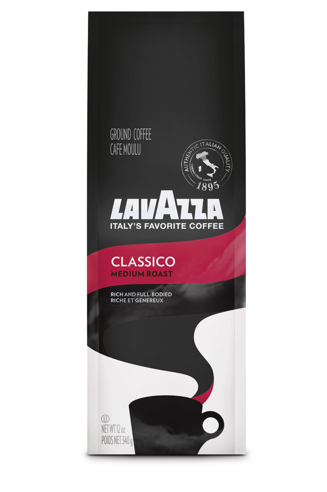 Lavazza Classico Ground Coffee Blend, Medium Roast, 12-Ounce Bags Pack of 6