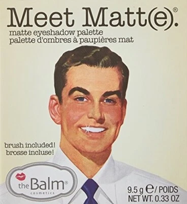 THE BALM Meet Matt(e) Eyeshadow Palette 9 colors w/brush NEW - Image 1 of 4