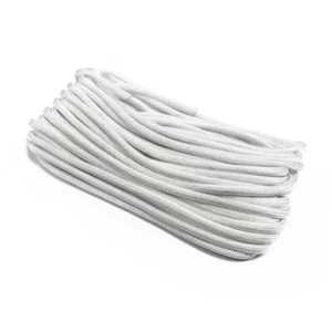 25 feet x 1/8" WHITE NYLON TENT GUYLINE ROPE PARACORD guy line caravan awning - Picture 1 of 1