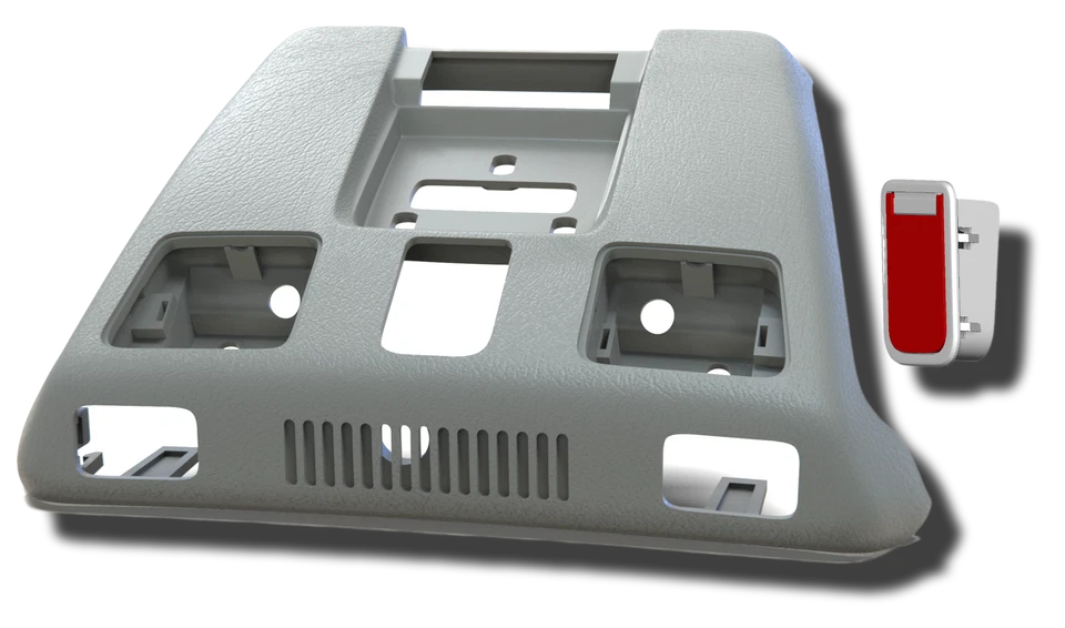 Aftermarket Mercedes Benz Domelight Replacements - R129 - with SOS Button - Gray - Image 1 of 1