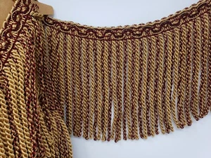 14+ YDS MAGNÍFICO 8.5" LINGOTES FLECOS ORO BORGOÑA IMPRESIONANTE RECORTE DE CABEZAL DE DESPLAZAMIENTO - Imagen 1 de 14