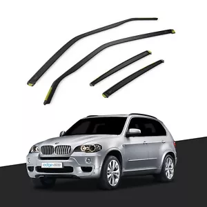 BMW X5 E70 MK2 2006-2013 5 Door SUV Wind Deflectors 4pc Tinted - Picture 1 of 10