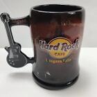 Hard Rock Cafe Kubek gitarowy Brązowy Niagara Falls Kanada Kawa Piwo Kamień 16oz 1