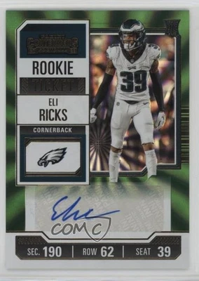 2023 Panini Contenders Opening Kickoff Ticket Eli Ricks #233 Rookie Auto RC - Image 1 of 2
