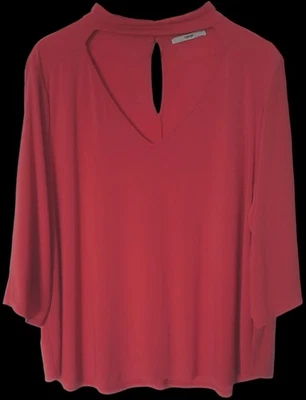 GEORGE/Ladies/Women's Coral Pink Top - Size 24 (SEE ALL PHOTOS) - Image 1 of 4