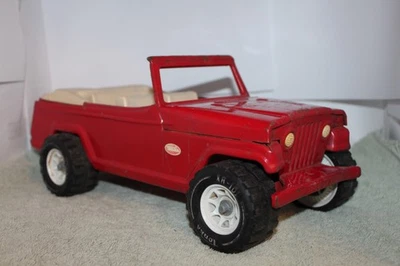 Vintage  1970'S TONKA Pressed Steel Red Jeepster . - Image 1 of 4