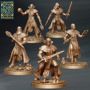 Blood Cultists V1 (x5)/Vampires/TTRPG/Wargaming/Dungeons and Dragons - Picture 1 of 1