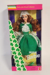 Muñeca Barbie irlandesa 1994 muñecas del mundo 12998 edición especial Mattel nueva - Imagen 1 de 10