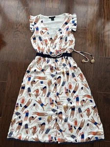 Anthropologie Azulu Swimmers Midi Dress Size 6 LN Run Big - Picture 1 of 10