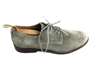 Frye Men's Gray Suede Leather Lace-Up Derby Dress Shoes Sz US 10.5 - Picture 1 of 16