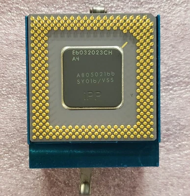 Tested Intel P54C Pentium 166 ceramic socket 5 CPU & Dell heatsink, SY016 - Image 1 of 2