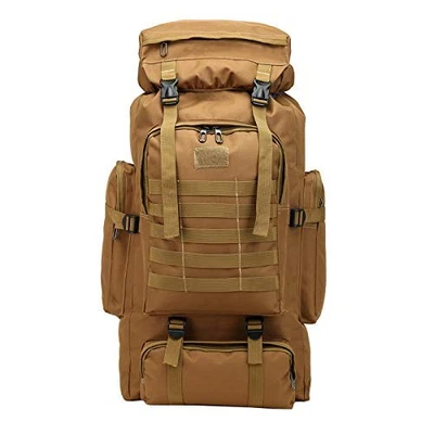 80L Military Tactical Army Backpack, Waterproof Outdoor Hiking Rucksack Bag - Image 1 of 4