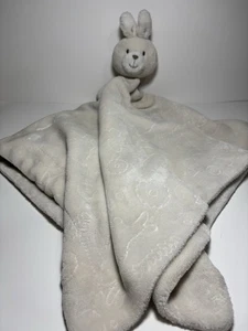 HUGE Bunny Lovey EMBOSSED Stuffed Animal Plush Cream Security by Jimco Lamp - Picture 1 of 10